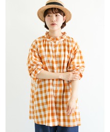 Samansa Mos2 | フリルチュニック(シャツ/ブラウス)