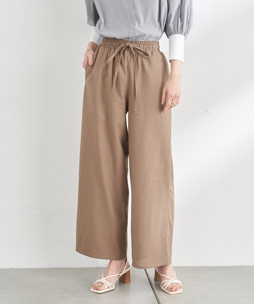 prose verse（プロズヴェール）の「コットンリネンワイドパンツ