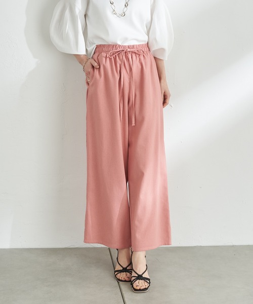 prose verse（プロズヴェール）の「コットンリネンワイドパンツ
