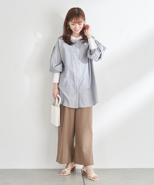 prose verse（プロズヴェール）の「コットンリネンワイドパンツ