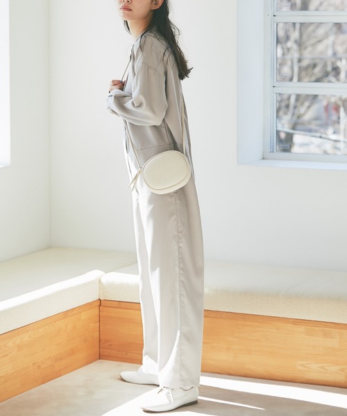 and R(アンドアール)の「ピンタックジャンプスーツ(つなぎ/オールインワン・レディース・ブラック/グレー・FREE)」の9枚目の写真