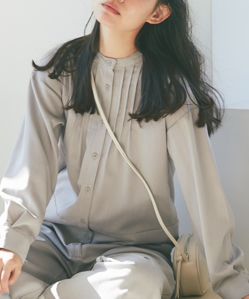 and R(アンドアール)の「ピンタックジャンプスーツ(つなぎ/オールインワン・レディース・ブラック/グレー・FREE)」の11枚目の写真