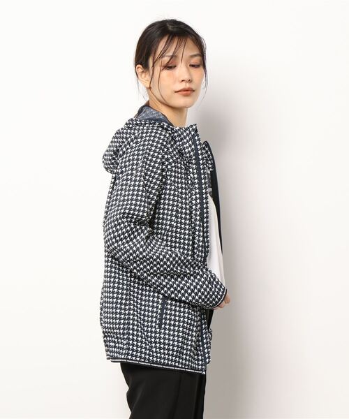 PEARLYGATES ダイヤドビー柄 エアシャット フルジップフーディブルゾン
