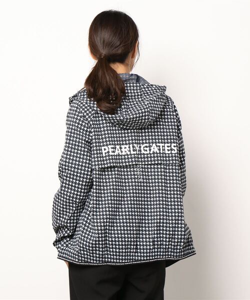 PEARLYGATES ダイヤドビー柄 エアシャット フルジップフーディブルゾン PEARLYGATES ダイヤドビー柄 エアシャット フルジップフーディブルゾン