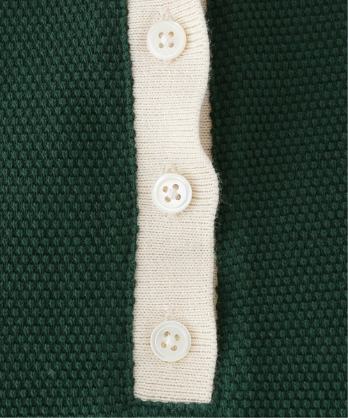 JOURNAL STANDARD relume(ジャーナルスタンダード レリューム)の「鹿の子ポロネックプルオーバー(ポロシャツ・レディース・ホワイト/グリーン/ブラウン・FREE)」の5枚目の写真