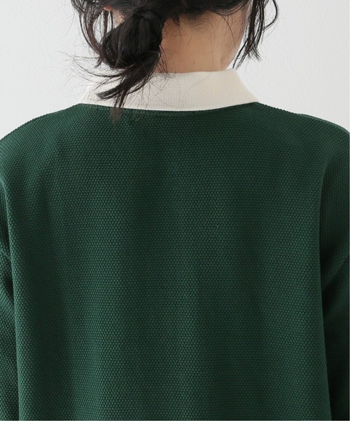 JOURNAL STANDARD relume(ジャーナルスタンダード レリューム)の「鹿の子ポロネックプルオーバー(ポロシャツ・レディース・ホワイト/グリーン/ブラウン・FREE)」の7枚目の写真