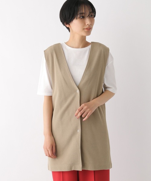 LEPSIM（レプシィム）の「【選べる丈シリーズ】ベスト＆Tシャツのセットアイテム　276669（Tシャツ/カットソー・レディース・ブラック/ベージュ・FREE/TALL）」の11枚目の写真