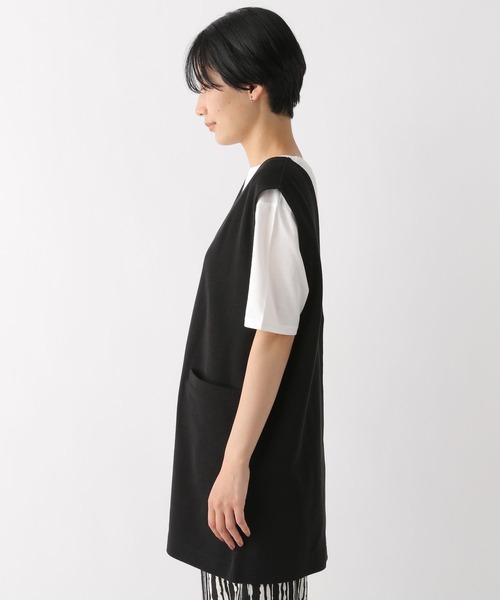 LEPSIM（レプシィム）の「【選べる丈シリーズ】ベスト＆Tシャツのセットアイテム　276669（Tシャツ/カットソー・レディース・ブラック/ベージュ・FREE/TALL）」の15枚目の写真