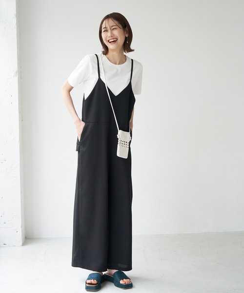 ROPE' PICNIC（ロペピクニック）の「GIZA COTTON セットインTシャツ（Tシャツ/カットソー・レディース・ブラック/オフホワイト・38）」の14枚目の写真