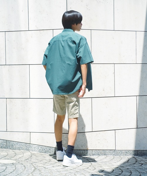 UNIIT（ユニット）の「【UNIIT/ユニット】　サガラ刺繍 ワッペン ワンポイント　ビッグシルエット　半袖シャツ（シャツ/ブラウス・メンズ・ホワイト/ネイビー/グリーン・MEDIUM/LARGE）」の17枚目の写真