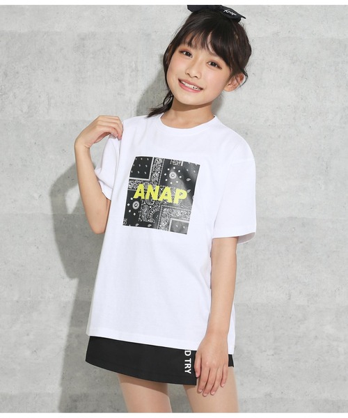 柄プリントビッグTシャツ(Tシャツ/カットソー)|ANAP kids(アナップ 柄プリントビッグTシャツ(Tシャツ/カットソー)|ANAP kids(アナップ
