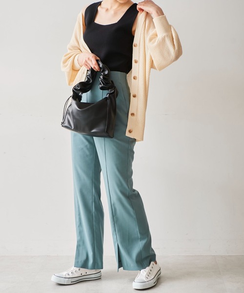 FREE'S MART（フリーズマート）の「シャーリングハンドルバッグ（トートバッグ・レディース・イエロー/ホワイト/ブラック・ﾌﾘ-）」の15枚目の写真