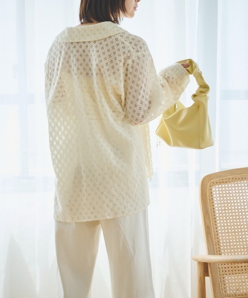 FREE'S MART（フリーズマート）の「シャーリングハンドルバッグ（トートバッグ・レディース・イエロー/ホワイト/ブラック・ﾌﾘ-）」の9枚目の写真