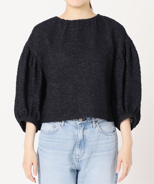 IENA LA BOUCLE（イエナラブークル）の「IENA LA BOUCLE フリルボーダーブラウス（シャツ/ブラウス・レディース・ホワイト/ネイビー・FREE）」の14枚目の写真