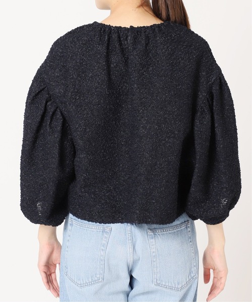 IENA LA BOUCLE（イエナラブークル）の「IENA LA BOUCLE フリルボーダーブラウス（シャツ/ブラウス・レディース・ホワイト/ネイビー・FREE）」の16枚目の写真