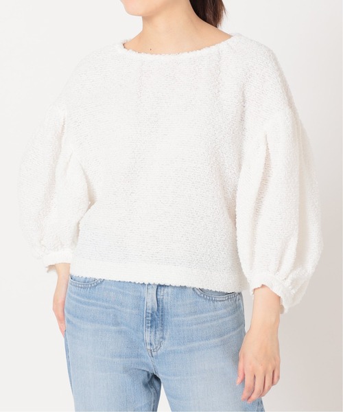 IENA LA BOUCLE（イエナラブークル）の「IENA LA BOUCLE フリルボーダーブラウス（シャツ/ブラウス・レディース・ホワイト/ネイビー・FREE）」の22枚目の写真