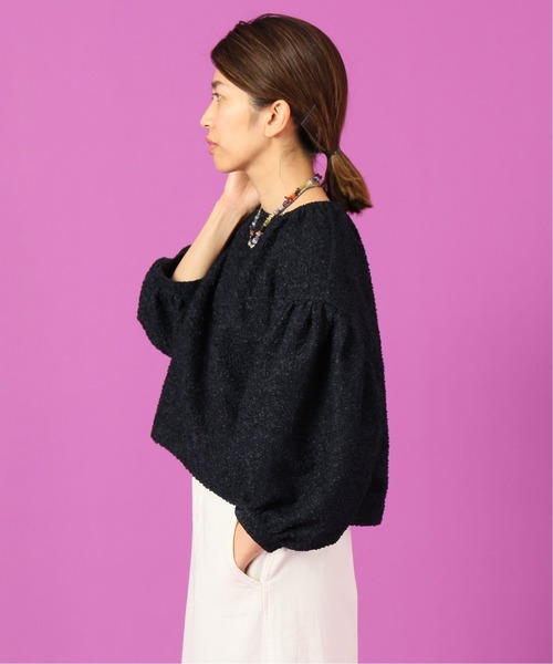 IENA LA BOUCLE（イエナラブークル）の「IENA LA BOUCLE フリルボーダーブラウス（シャツ/ブラウス・レディース・ホワイト/ネイビー・FREE）」の8枚目の写真