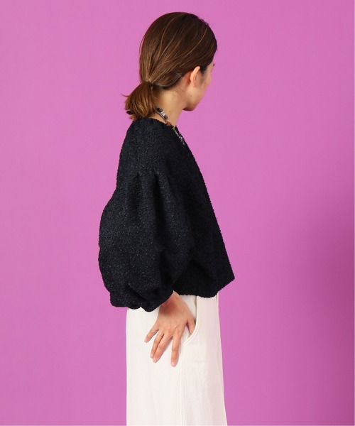 IENA LA BOUCLE（イエナラブークル）の「IENA LA BOUCLE フリルボーダーブラウス（シャツ/ブラウス・レディース・ホワイト/ネイビー・FREE）」の9枚目の写真