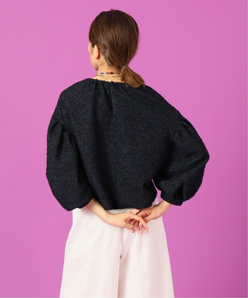 IENA LA BOUCLE（イエナラブークル）の「IENA LA BOUCLE フリルボーダーブラウス（シャツ/ブラウス・レディース・ホワイト/ネイビー・FREE）」の10枚目の写真