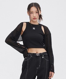 TARGETTO（ターゲット）の「A'GEM/9 × .kom『TARGETTO/ターゲット』SLIT BOLERO CARDIGAN/スリットボレロ カーディガン（カーディガン/ボレロ・メンズ）」