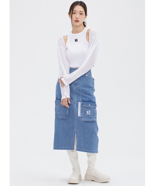 TARGETTO(ターゲット)の「A'GEM/9 × .kom『TARGETTO/ターゲット』SLIT BOLERO CARDIGAN/スリットボレロ カーディガン(カーディガン/ボレロ・レディース・ブラック/ホワイト・FREE)」の12枚目の写真