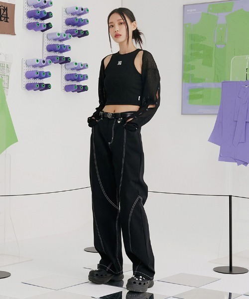 TARGETTO(ターゲット)の「A'GEM/9 × .kom『TARGETTO/ターゲット』SLIT BOLERO CARDIGAN/スリットボレロ カーディガン(カーディガン/ボレロ・レディース・ブラック/ホワイト・FREE)」の21枚目の写真