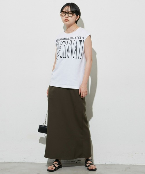 Aunt Marie's（アントマリーズ）の「ロングナロースカート / TALLサイズ展開有（スカート・レディース・ブラック/カーキ/ブラウン・FREE/MEDIUM/TALL）」の11枚目の写真