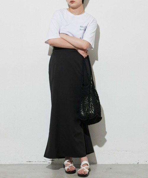 Aunt Marie's（アントマリーズ）の「ロングナロースカート / TALLサイズ展開有（スカート・レディース・ブラック/カーキ/ブラウン・FREE/MEDIUM/TALL）」の18枚目の写真