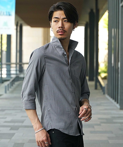 JOKER（ジョーカー）の「【JOKER】ブロックチェックイタリアン7分袖