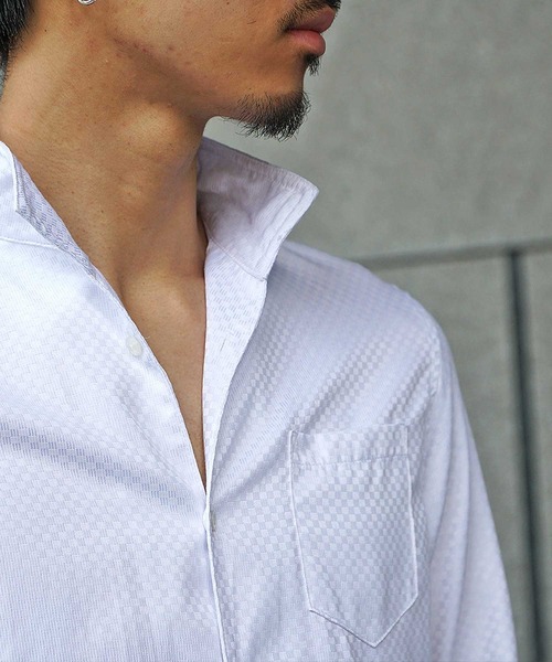 JOKER(ジョーカー)の「【JOKER】ブロックチェックイタリアン7分袖シャツ メンズ 春服(シャツ/ブラウス・メンズ・ブラック/グレー/オフホワイト・M/L/XL)」の17枚目の写真