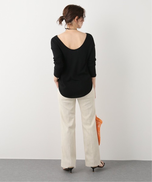 FRAMeWORK（フレームワーク）の「バックシャンプルオーバー（Tシャツ/カットソー・レディース・ホワイト/ブラック/ベージュ・FREE）」の5枚目の写真