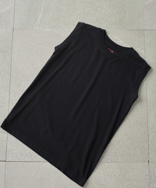 HANES(ヘインズ)の「【Hanes】2P Japan Fit for HER スリーブレスTシャツ タンクトップ コットンカットソーHW5327(Tシャツ/カットソー・メンズ・グレー/マルチ・L/M)」の4枚目の写真