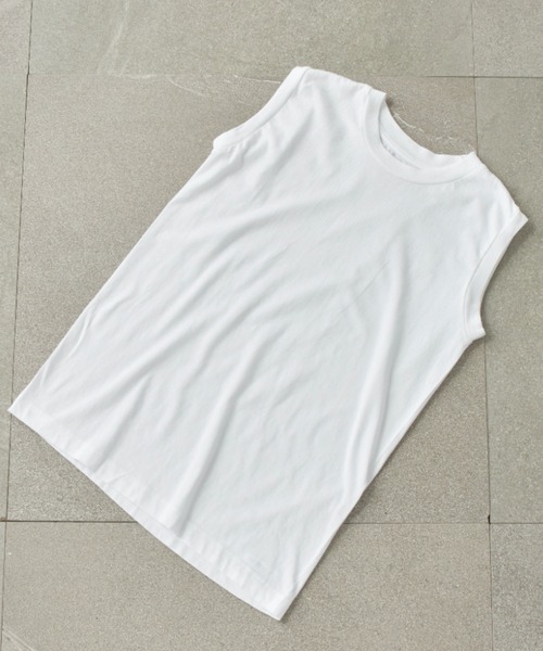 HANES(ヘインズ)の「【Hanes】2P Japan Fit for HER スリーブレスTシャツ タンクトップ コットンカットソーHW5327(Tシャツ/カットソー・メンズ・グレー/マルチ・L/M)」の3枚目の写真