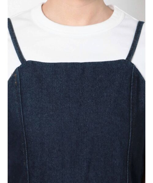 COTORICA（コトリカ）の「デニム/ツイルマーメイドワンピース（ワンピース・レディース・アイボリー/インディゴブルー/ライトブルー・FREE）」の16枚目の写真