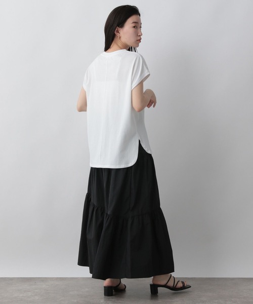 LOWRYS FARM（ローリーズファーム）の「アシメティアードスカート　298383（スカート・レディース・アイボリー/ブラック/カーキ・FREE）」の4枚目の写真