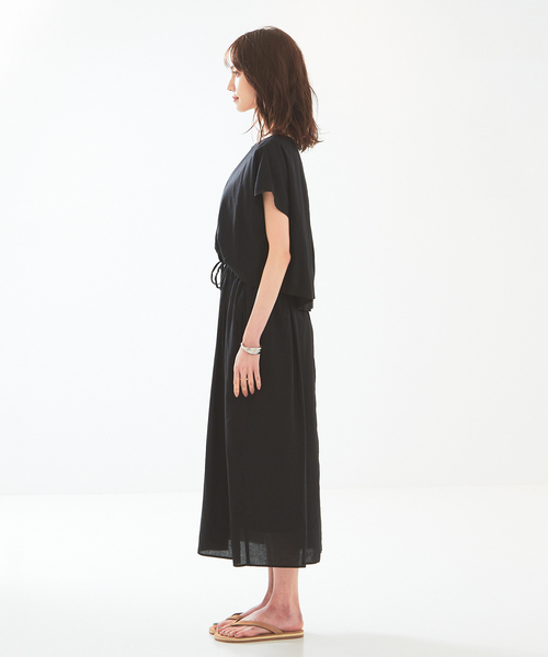 abahouse mavie（アバハウスマヴィ）の「レーヨンリネンワンピース（ワンピース・レディース・ブラック/ベージュ/イエロー/ダークオレンジ・フリー）」の16枚目の写真