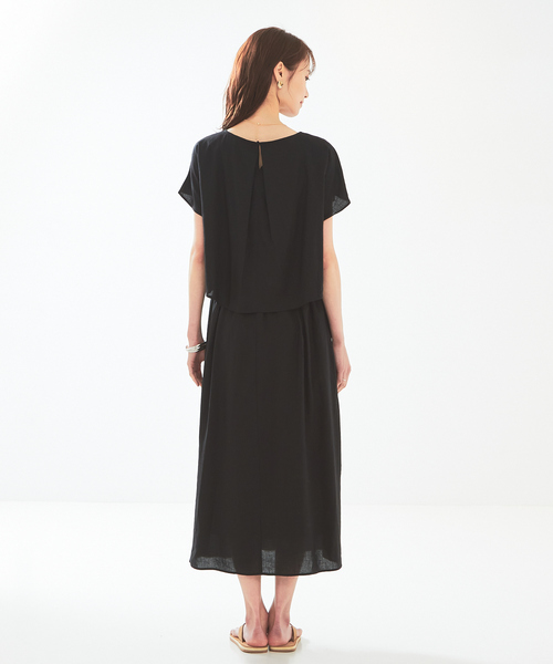 abahouse mavie（アバハウスマヴィ）の「レーヨンリネンワンピース（ワンピース・レディース・ブラック/ベージュ/イエロー/ダークオレンジ・フリー）」の17枚目の写真