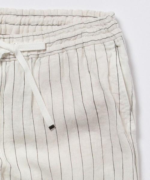 Demi-Luxe BEAMS（デミルクス ビームス）の「Demi-Luxe BEAMS / リネン ストライプ パンツ（その他パンツ・レディース・ホワイト/ネイビー・36/38/40）」の8枚目の写真