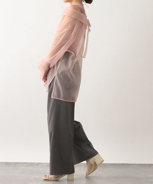 Heather（ヘザー）の「カラータックワイドパンツ　352132（スラックス・レディース・ブラック/ブルー/テラコッタ・S/M）」の18枚目の写真