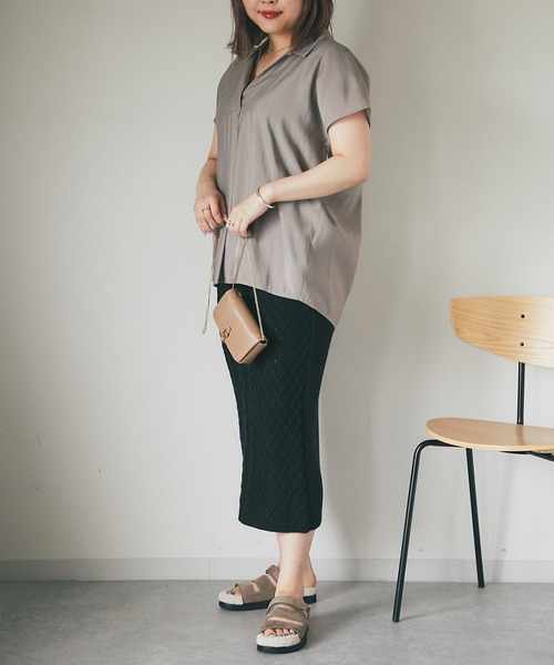 un dix cors（アンディコール）の「時短アイテム　アラン柄セットアップ（セットアップ・レディース・ブラック/グリーン/ブラウン/ベージュ・FREE）」の15枚目の写真