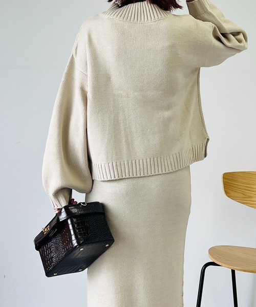 un dix cors（アンディコール）の「時短アイテム　アラン柄セットアップ（セットアップ・レディース・ブラック/グリーン/ブラウン/ベージュ・FREE）」の22枚目の写真