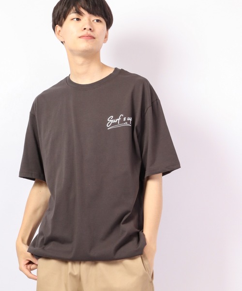 FUNALIVE(ファンアライブ)の「Sunsweet バックスマイルロゴ半袖Tシャツ(Tシャツ/カットソー・レディース・ホワイト系その他/ホワイト系その他5/ホワイト/ベージュ系その他/ブルー系その他/グレー系その他/ブルーグリーン/チャコール/ホワイト系その他2/ホワイト系その他3/ホワイト系その他4/ホワイト系その他6/ベージュ系その他2/ベージュ系その他3/ベージュ系その他5/ブルー系その他2/ブルー系その他3/ブルー系その他4/ブルー系その他5/ベージュ系その他6/ベージュ系その他4/グレイッシュベージュ・L/M)」の8枚目の写真