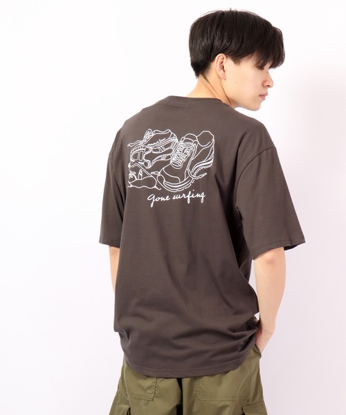 FUNALIVE(ファンアライブ)の「Sunsweet バックスマイルロゴ半袖Tシャツ(Tシャツ/カットソー・レディース・ホワイト系その他/ホワイト系その他5/ホワイト/ベージュ系その他/ブルー系その他/グレー系その他/ブルーグリーン/チャコール/ホワイト系その他2/ホワイト系その他3/ホワイト系その他4/ホワイト系その他6/ベージュ系その他2/ベージュ系その他3/ベージュ系その他5/ブルー系その他2/ブルー系その他3/ブルー系その他4/ブルー系その他5/ベージュ系その他6/ベージュ系その他4/グレイッシュベージュ・L/M)」の9枚目の写真