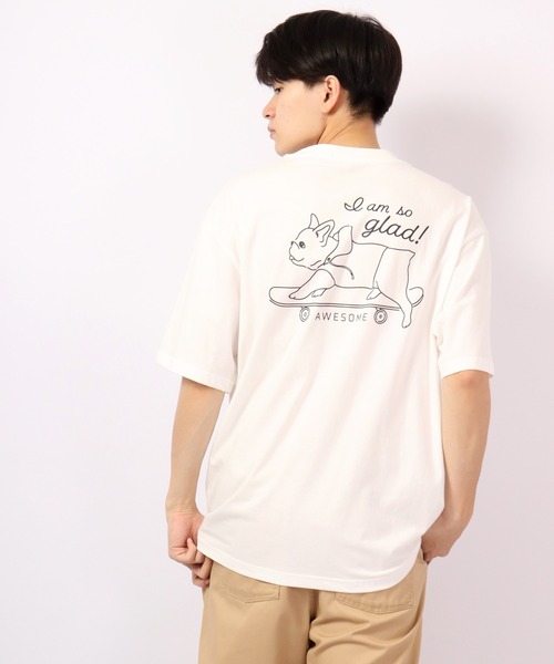 FUNALIVE(ファンアライブ)の「Sunsweet バックスマイルロゴ半袖Tシャツ(Tシャツ/カットソー・レディース・ホワイト系その他/ホワイト系その他5/ホワイト/ベージュ系その他/ブルー系その他/グレー系その他/ブルーグリーン/チャコール/ホワイト系その他2/ホワイト系その他3/ホワイト系その他4/ホワイト系その他6/ベージュ系その他2/ベージュ系その他3/ベージュ系その他5/ブルー系その他2/ブルー系その他3/ブルー系その他4/ブルー系その他5/ベージュ系その他6/ベージュ系その他4/グレイッシュベージュ・L/M)」の6枚目の写真