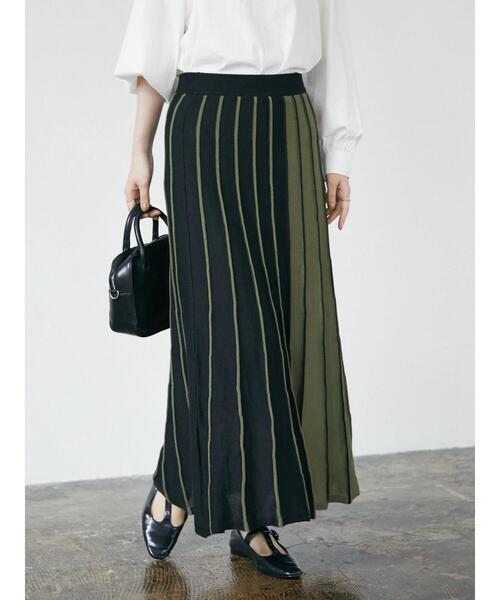 CRAFT STANDARD BOUTIQUE(クラフトスタンダードブティック)の「配色プリーツニットスカート *◆(スカート・レディース・ブラック/ブラウン・M/L)」の20枚目の写真