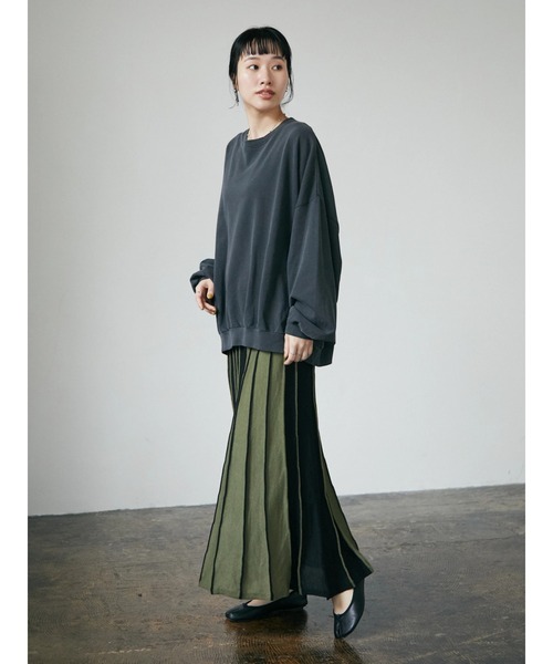 CRAFT STANDARD BOUTIQUE(クラフトスタンダードブティック)の「配色プリーツニットスカート *◆(スカート・レディース・ブラック/ブラウン・M/L)」の9枚目の写真
