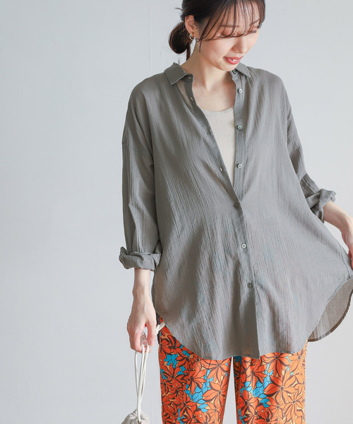 「URBAN RESEARCH DOORS」 長袖ブラウス MEDIUM ベージュ系その他 レディース URBAN RESEARCH DOORS 「URBAN DOORS」 長袖ブラウス MEDIUM