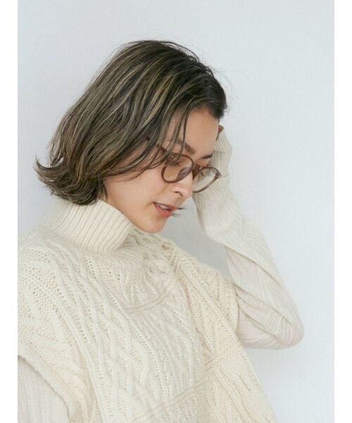 Ungrid（アングリッド）の「細フレーム伊達メガネ（メガネ・レディース・ブラック/ブラウン・FREE）」の5枚目の写真