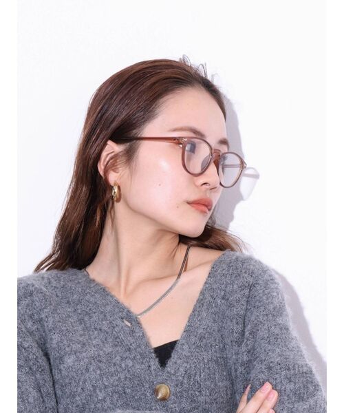 Ungrid（アングリッド）の「細フレーム伊達メガネ（メガネ・レディース・ブラック/ブラウン・FREE）」の9枚目の写真