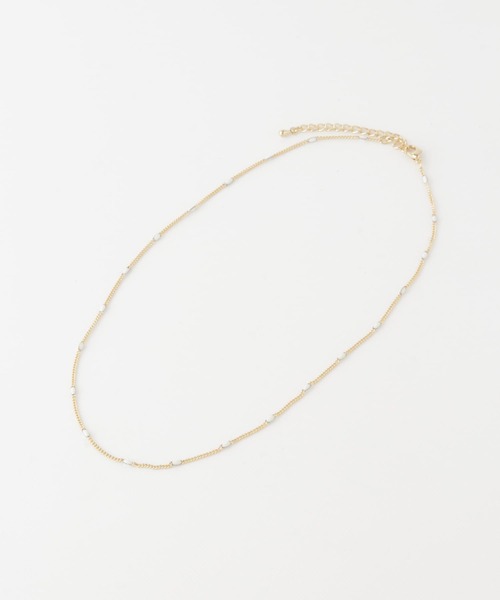 KBF（ケイビーエフ）の「カラーチェーンネックレス（ネックレス・レディース・ホワイト/グリーン系その他・ONE）」の7枚目の写真